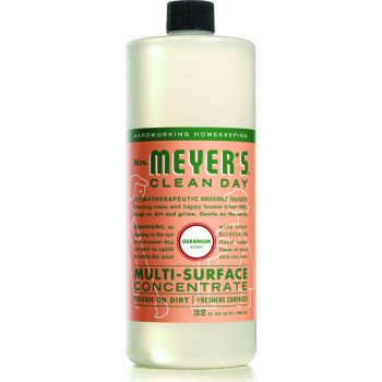 Mrs. Meyer's Clean Day 13440 Cleaner Concentrate, 32 oz Bottle, Liquid, Geranium
