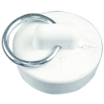 Danco 80224 Drain Stopper, Rubber, White, For: 1-1/8 in Drain, Universal Sink