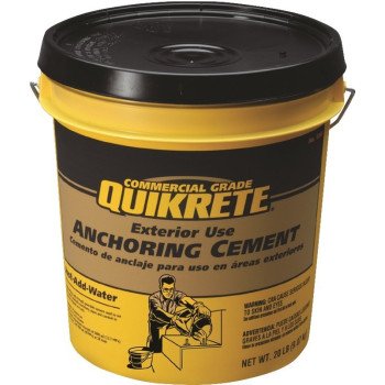 Quikrete 1245-20 Anchoring Cement, Granular, Brown/Gray, 20 lb Pail