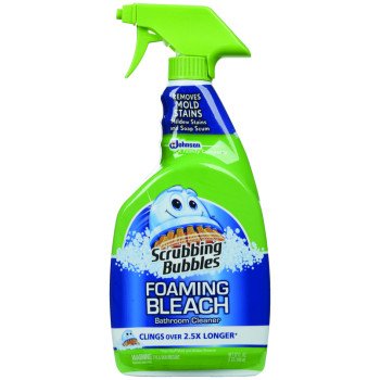Scrubbing Bubbles 70809 Foaming Bleach Cleaner, 32 oz Bottle, Liquid, Bleach, Clear