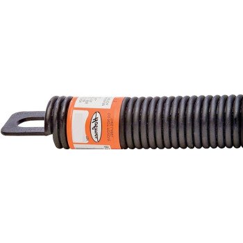 Holmes Spring Manufacturing P328C Extension Spring, 2 in OD, 28 in OAL, Steel, Plug End, 125 to 250 lb