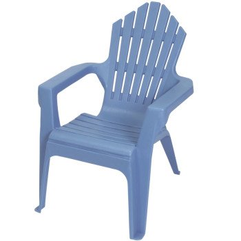 Gracious Living Kiddie Adirondack 11347-20PDQ Adirondack Chair, Resin Seat, Resin Frame, Blue Heaven Frame