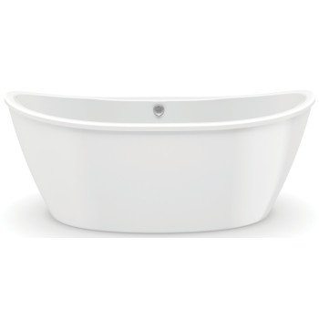 Maax Delsia 6636 Series 106193-000-002 Bathtub, 59 gal, 66 in L, 36 in W, 26-5/8 in H, Free-Standing Installation, White