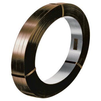 TransTech Signode ST-SSM85207 Regular-Duty Strapping Coil, 1710 ft L, 3/4 in W, 0.023 Thick Material, Steel, Brown