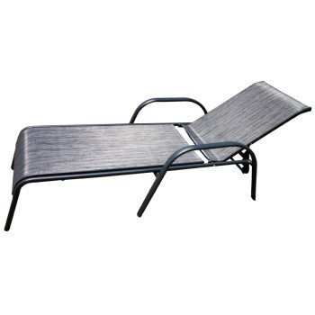 Seasonal Trends 50666 Lounge Chair, 25.59 in OAW, 75.98 in OAD, 37.40 in OAH, 5 -Position, Aluminum Frame