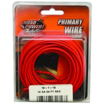 CCI 55667433 Building Wire, 18 AWG Wire, 1 -Conductor, 33 ft L, PVC Insulation, Red Sheath