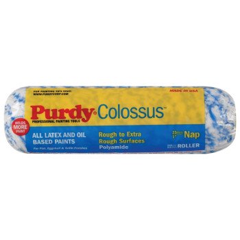 Purdy Colossus 140630M95 Replacement Roller Cover, 1 in Thick Nap, 9-1/2 in L, Woven Polyamide Cover