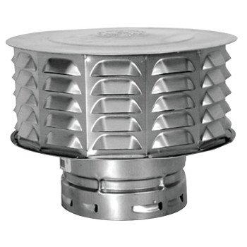 AmeriVent 4ECW Snap Lock Vent Cap, 4 in Connection