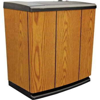 Aircare H12 300HB Humidifier, 120 V, 4-Speed, 3700 sq-ft Coverage Area, Analog Control, Light Oak