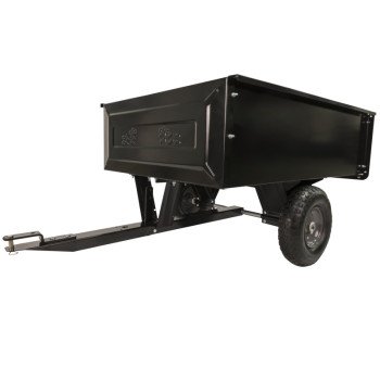 Agri-Fab 45-0303 Dump Cart, 350 lb, 41 x 31 x 12 in Deck, 13 x 4 in Wheel, Pneumatic Wheel, Black