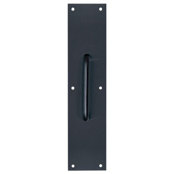 Tell Manufacturing DT101943 Pull Plate, 3-1/2 in W, 15 in H, Stainless Steel, Matte Black