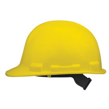 Safety Works SWX00345-01 Hard Hat, 4-Point Textile Suspension, HDPE Shell, Yellow, Class: E