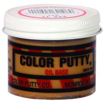 Color Putty 108 Wood Filler, Color Putty, Mild, Light Oak, 3.68 oz, Jar