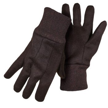 Boss KIT Protective Gloves, Women's, L, Straight Thumb, Knit Wrist Cuff, Jersey, Brown