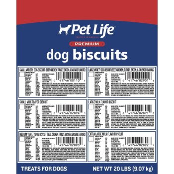 Pet Life 2890 Dog Biscuit, Beef Flavor, 20 lb
