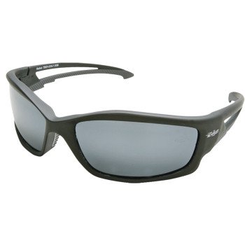 Edge TSK21-G15-7 Polarized Safety Glasses, Unisex, Polycarbonate Lens, Full Frame, Nylon Frame, Matte Black Frame