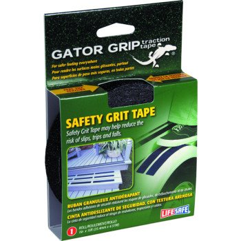 Incom RE3950 Safety Grit Tape, 15 ft L, 1 in W, PVC Backing, Black