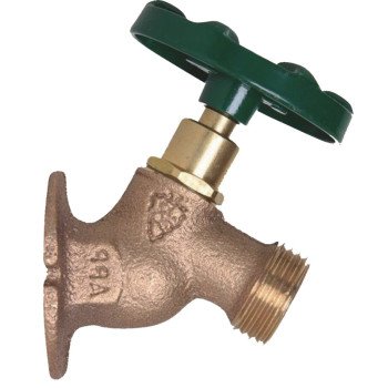 arrowhead 355 Series 355LF Sillcock, 3/4 in Connection, FIP x Male Hose Threaded, Solid Flange, 125 psi Pressure