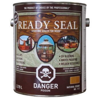 Ready Seal 112C Wood Stain and Sealant, Natural Cedar, 1 gal