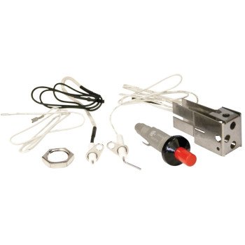 GrillPro 20610 Ignitor Kit, Pushbutton, Universal Fit, Plastic, Black/Red, For: Propane or Natural Gas Barbecues