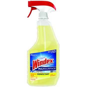 Windex 70251 Cleaner, 23 oz Spray Bottle, Liquid, Citrus, Yellow