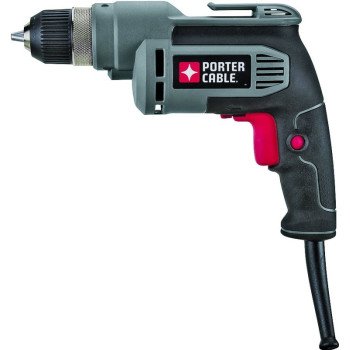 Porter-Cable PC600D Electric Drill, 6.5 A, 3/8 in Chuck, Keyless Chuck, 6 ft L Cord