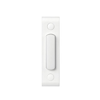 18000144 BUTTON PUSH WIRED WHT