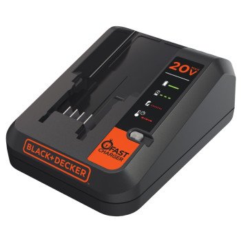 Black+Decker BDCAC202B Fast Charger, 20 V Input, 1.5 Ah, <=45 min Charge, Battery Included: No