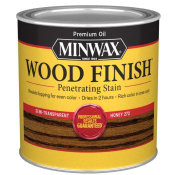 Minwax 227624444 Wood Stain, Honey, Liquid, 0.5 pt, Can