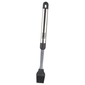 Omaha Premium Basting Brush, 1-3/4 W Brush, Stainless Steel Handle, 16 in L