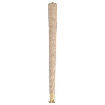 Waddell 2528 Table Leg, 27-1/2 in H, Hardwood, Smooth Sanded