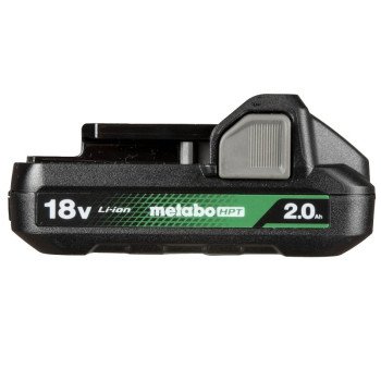 Metabo HPT 377797M Slide Type Battery with Fuel Gauge, 18 V Battery, 2 Ah, 20 min Charging