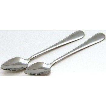 Chef Craft 21521 Grapefruit Spoon Set, 7 in OAL, Stainless Steel, Polished Mirror
