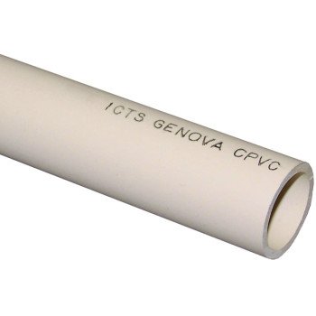 Cresline 44915 Pipe, 1 in, 10 ft L, Plain, CPVC