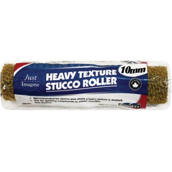 BENNETT 9BHTS Stucco Loop Roller, 10 mm Thick Nap, 240 mm L, Foam Cover