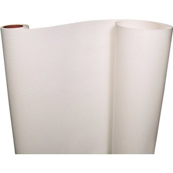 Con-Tact 05F-C5T11-06 Embossed Shelf Liner, 5 ft L, 12 in W, Vinyl, White