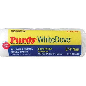 Purdy White Dove 14G670182 Paint Roller Cover, 3/4 in Thick Nap, 9 in L, Dralon Fabric Cover