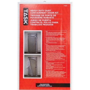 Task T74517 Dust Containment Door Kit, Heavy-Duty, Poly, Clear