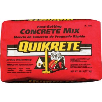 Quikrete 1004-50 Concrete Mix, Gray/Gray-Brown, Granular Solid, 50 lb Bag