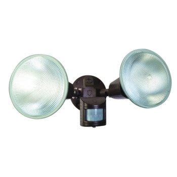 Designers Edge L5999BR Flood Light, 120 V, 240 W, 2-Lamp, Halogen Lamp, Steel Fixture