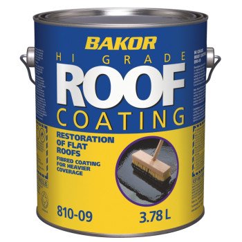 Henry BAKOR Series BK81009660 Roof Coating, Black, 1 gal Pail, Liquid