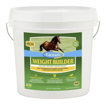 Farnam Weight Builder 100536873 Horse Supplement, Concentrated, 7.5 lb Bucket