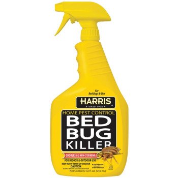 Harris HBB-32 Bed Bug Killer, Liquid, Spray Application, 32 oz