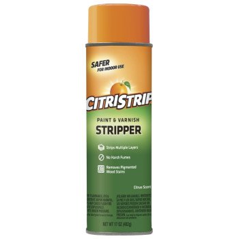 Citristrip ECSG807 Paint and Varnish Stripper, Gel, Orange, 17 oz, Aerosol Can