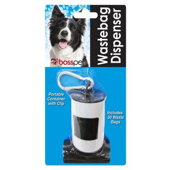 Boss Pet 52113 Dog Waste Bag Dispenser, Plastic, Black