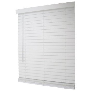 Simple Spaces FWMB-15 Blind, 64 in L, 35 in W, Faux Wood, White