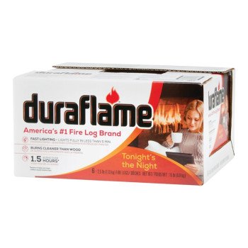 Duraflame 00625 Firelog, 1.5 hr Burn Time, 2.5 lb