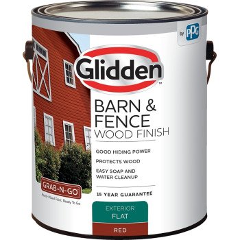 Glidden GRAB-N-GO 4099F/01 Wood Stain, Red, Liquid, 1 gal