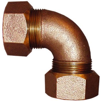Legend T-4433NL Series 313-354NL Pipe Elbow, 3/4 in, Ring Compression, 90 deg Angle, Bronze, 100 psi Pressure