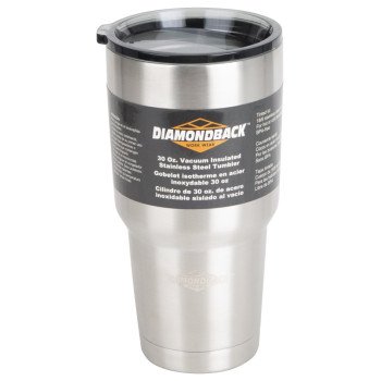 Diamondback BP-Y01O Vacuum Insulated Tumbler, 30 oz Capacity, Stainless Steel, Insulated